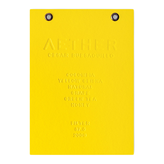 Cesar Buesaquillo - Yellow Geisha - Natural, product image from the roaster
