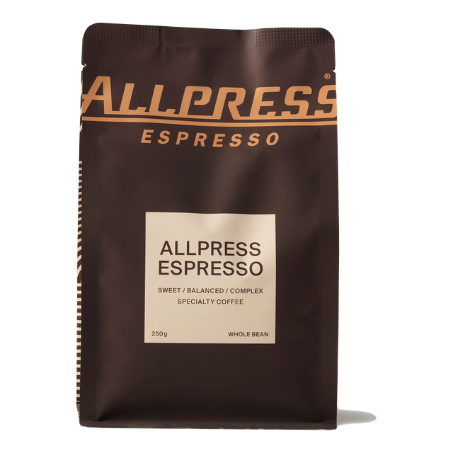 Allpress Espresso Blend, product image from the roaster