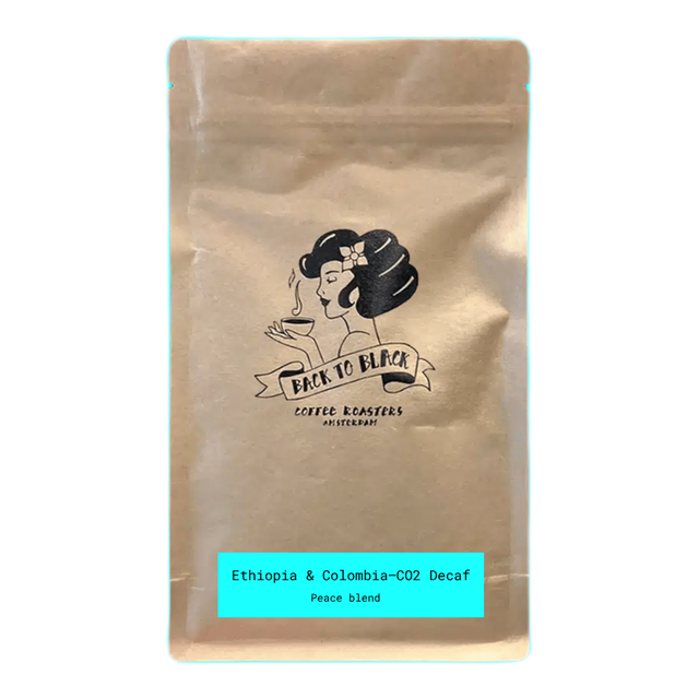 Ethiopia & Colombia – Peace Blend – Washed & CO2 DECAF, product image from the roaster