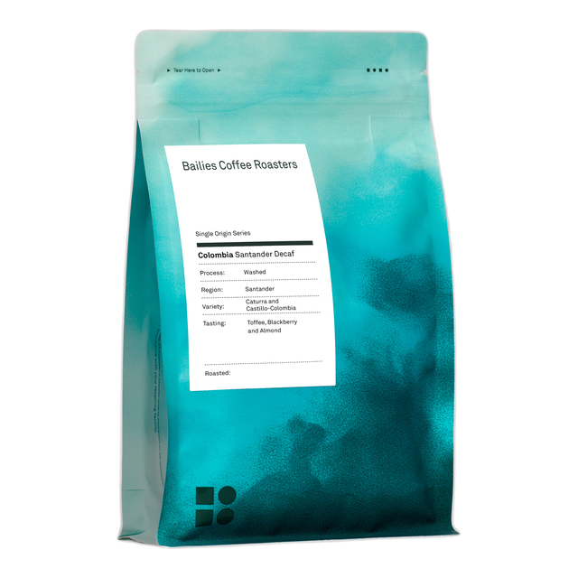 Colombia Santander Decaf Washed Single Origin, product image from the roaster