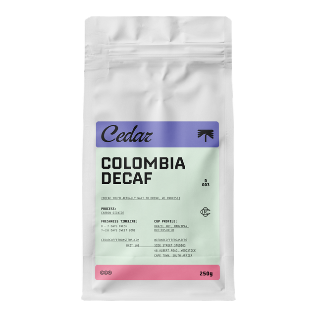 Colombia Decaf CO2, product image from the roaster