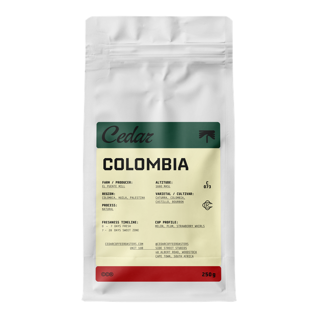 Colombia El Puente Natural, product image from the roaster