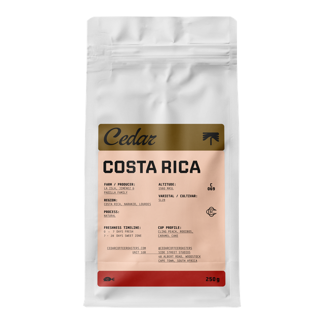 Costa Rica La Isla SL28 Natural, product image from the roaster
