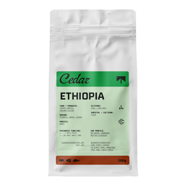 Ethiopia Chilaka Honey, product image from the roaster