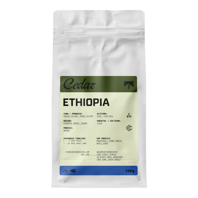 Ethiopia Miriga Village Washed, product image from the roaster