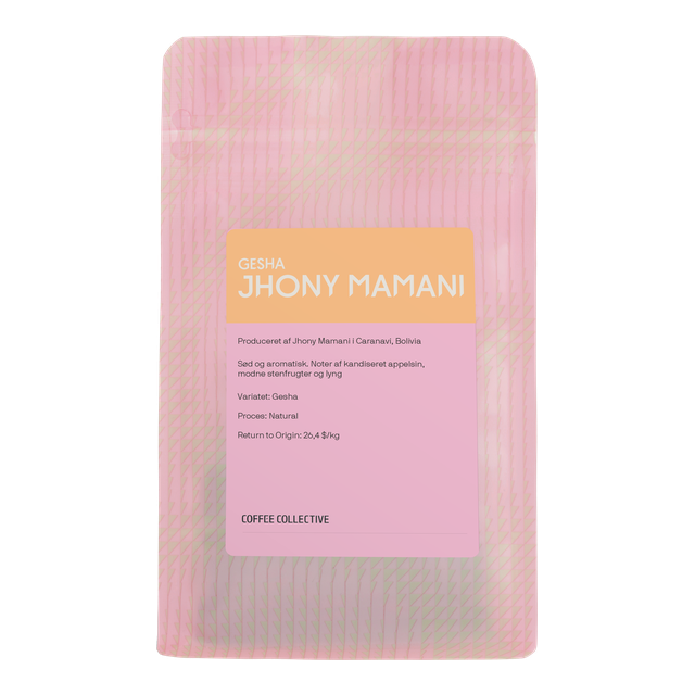 Jhony Mamani Gesha, product image from the roaster