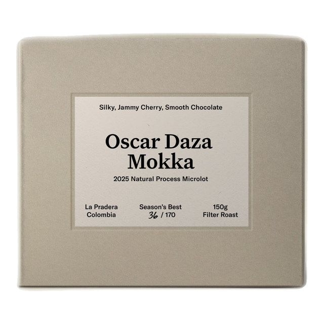 Oscar Daza Mokka, product image from the roaster
