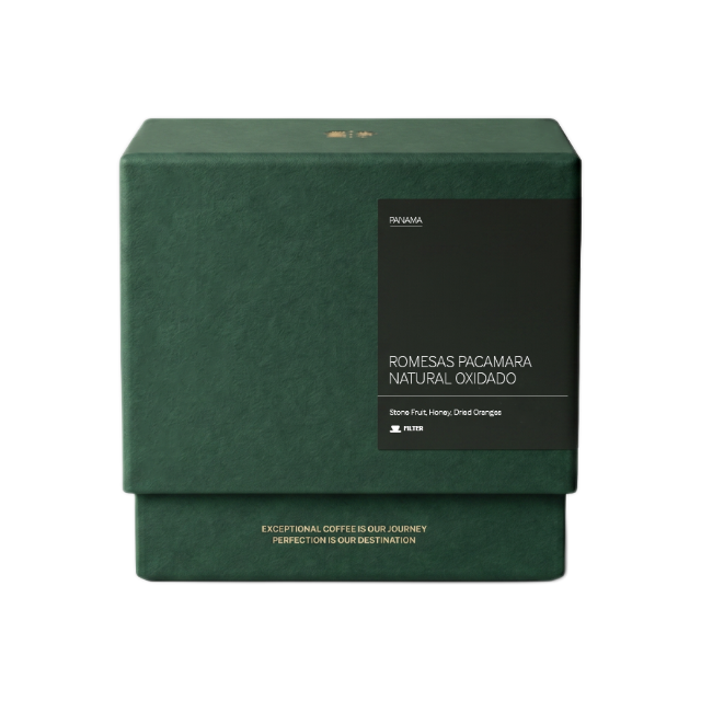 Romesas Pacamara Natural Oxidado Filter, product image from the roaster