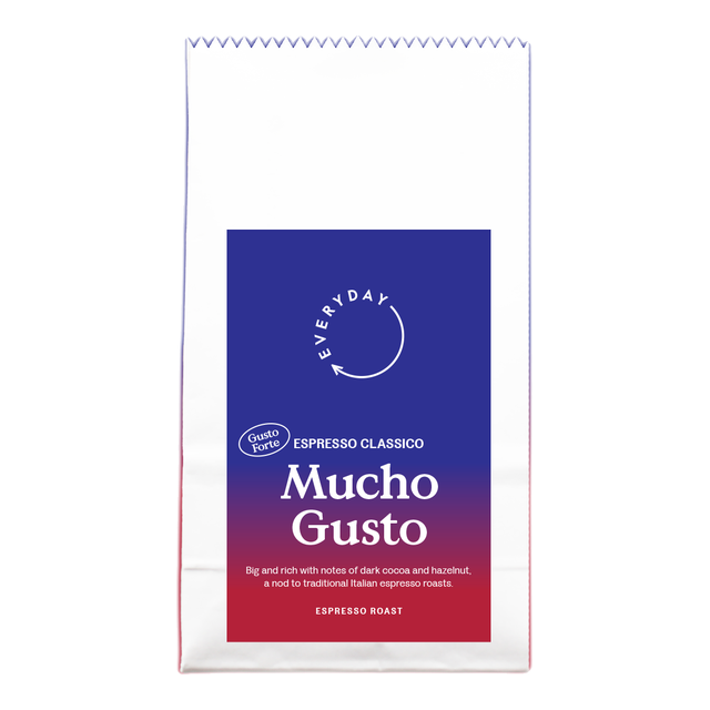 Mucho Gusto Espresso Blend, product image from the roaster