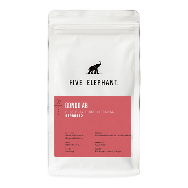 KENYA Gondo AB – Espresso, product image from the roaster