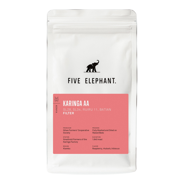 KENYA Karinga AA – Filter, product image from the roaster