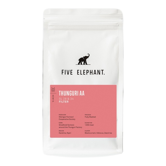 KENYA Thunguri AA – Filter, product image from the roaster