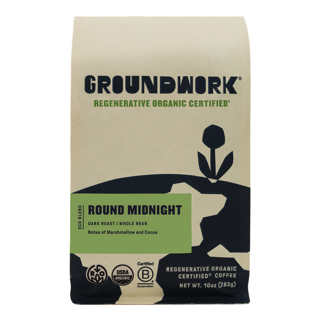 Regenerative Organic Certified® Round Midnight, product image from the roaster