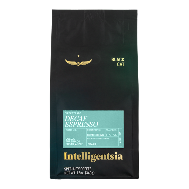 Decaf Black Cat Espresso, product image from the roaster