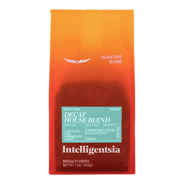 Organic Decaf House Blend, product image from the roaster