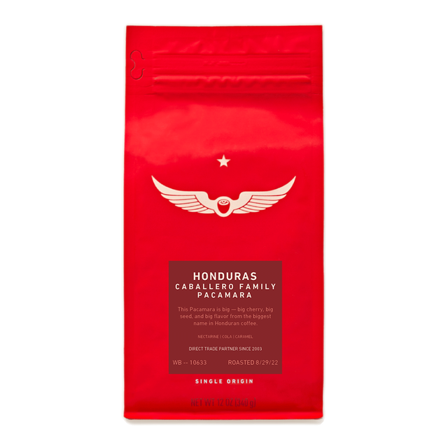 Honduras Caballero Family Pacamara, product image from the roaster