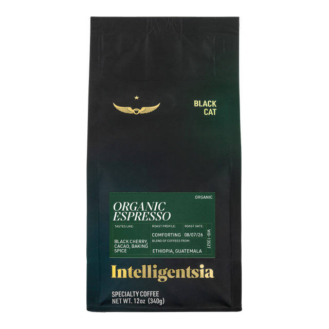 Organic Black Cat Espresso, product image from the roaster