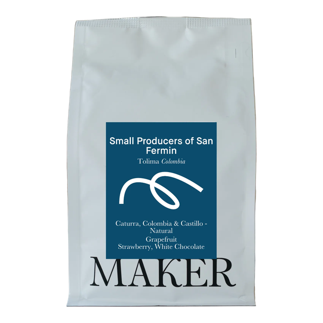 Small Producers of San Fermin - Natural - Colombia (Espresso Roast), product image from the roaster