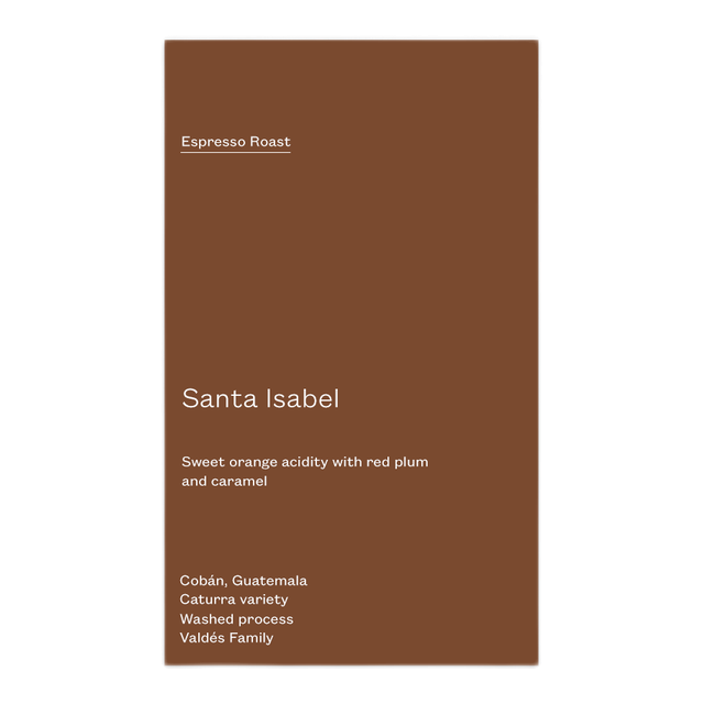 Santa Isabel, product image from the roaster