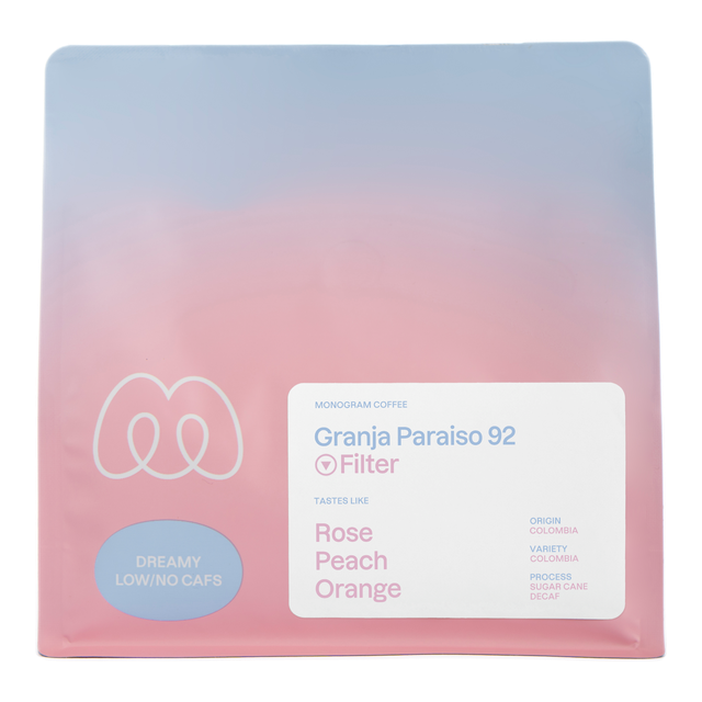 Granja Paraiso 92 Decaf, product image from the roaster