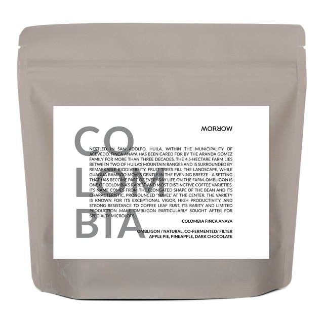 Colombia Finca Anaya - Filter (Ombligon, co-fermented), product image from the roaster