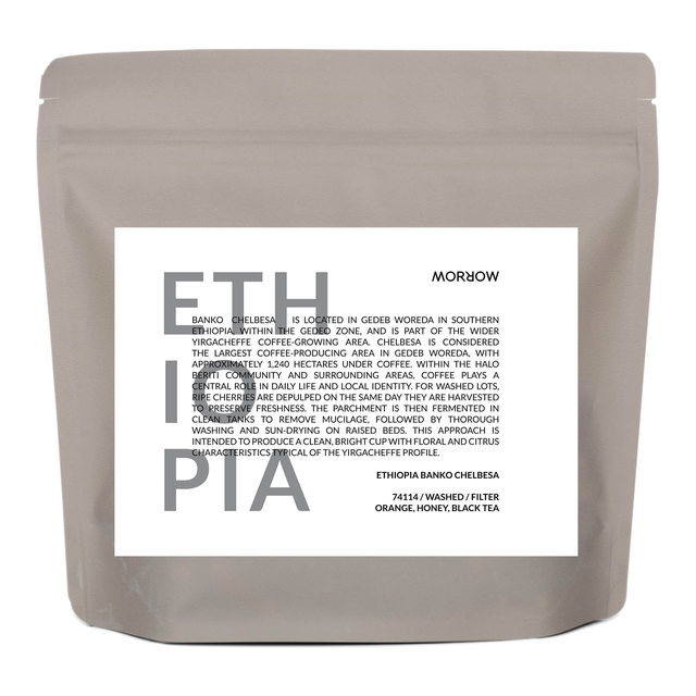 Ethiopia Banko Chelbesa - Filter, product image from the roaster