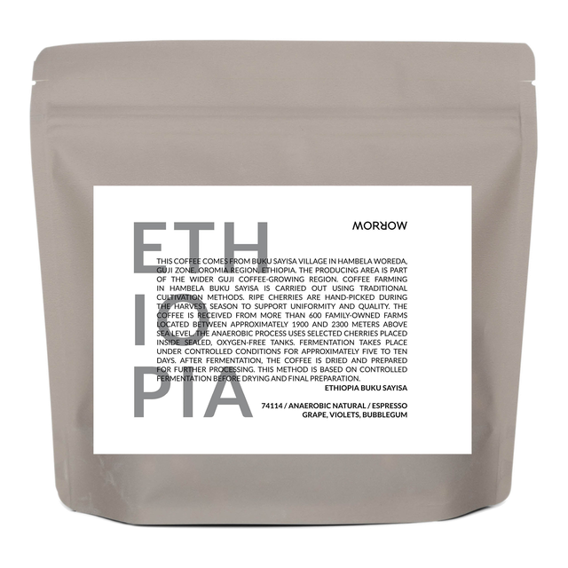 Ethiopia Buku Sayisa - Espresso (anaerobic natural), product image from the roaster