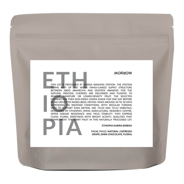 Ethiopia Kabira Birbisa - Espresso, product image from the roaster