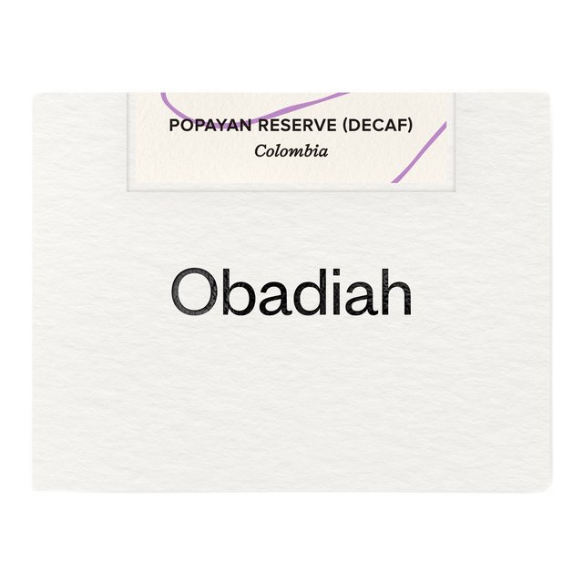 Popayan Reserve, Colombia (Decaf), product image from the roaster