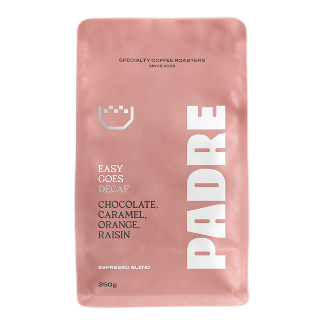 Easy Goes Decaf Espresso Blend, product image from the roaster