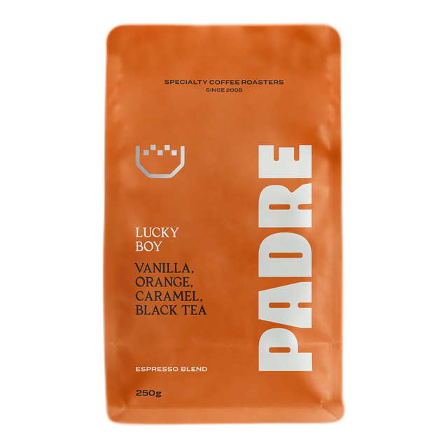 Lucky Boy Espresso Blend, product image from the roaster
