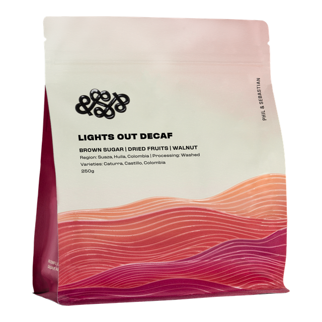 Lights Out Decaf, product image from the roaster