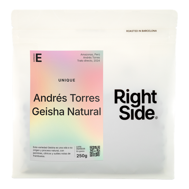 Andrés Torres Geisha Natural Espresso, product image from the roaster