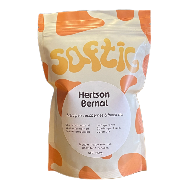 Hertson Bernal - double fermented washed lot, product image from the roaster