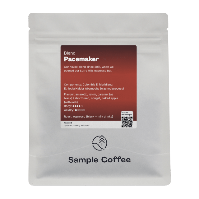Pacemaker Espresso Blend, product image from the roaster