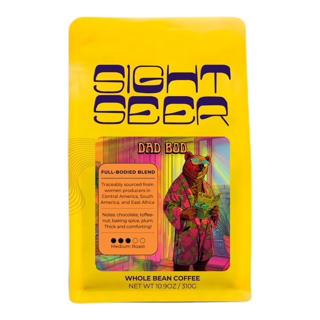 Dad Bod Medium Roast Blend, product image from the roaster