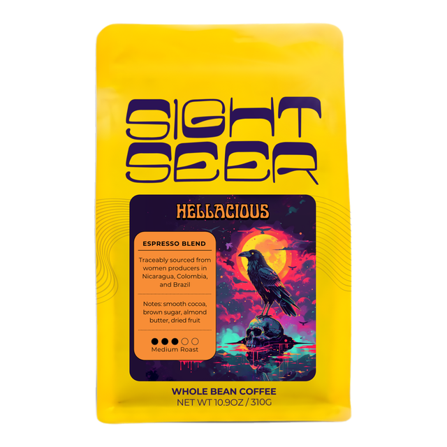 Hellacious Espresso Blend, product image from the roaster