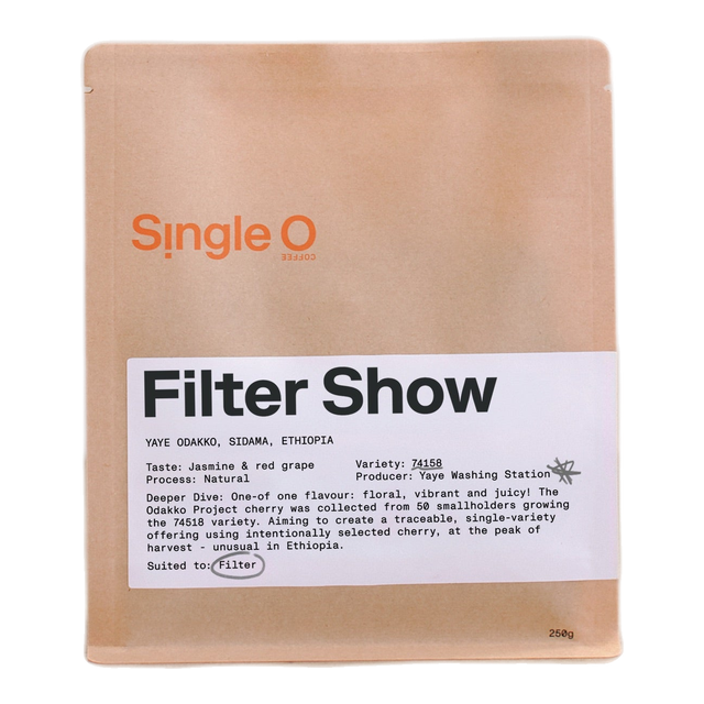 Filter Show, product image from the roaster