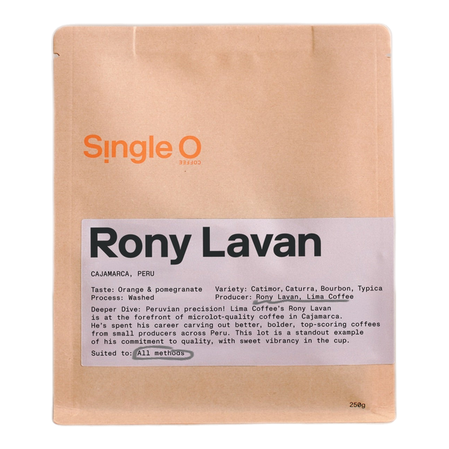 Rony Lavan, Peru, product image from the roaster