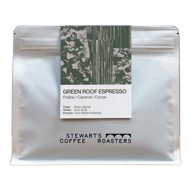 Green Roof Espresso, product image from the roaster