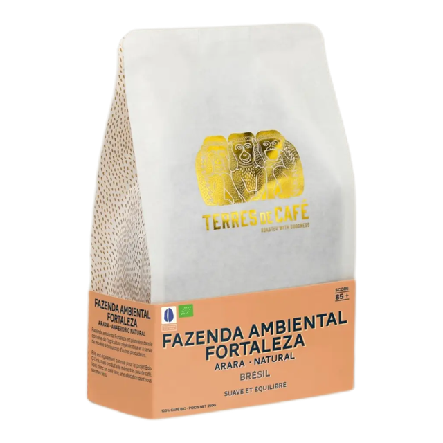 Café Fazenda Ambiental Fortaleza Arara Natural Bio, product image from the roaster