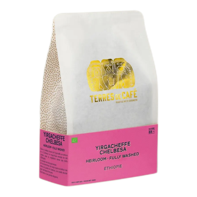 Café Yirgacheffe Chelbesa Bio - Fully washed, product image from the roaster