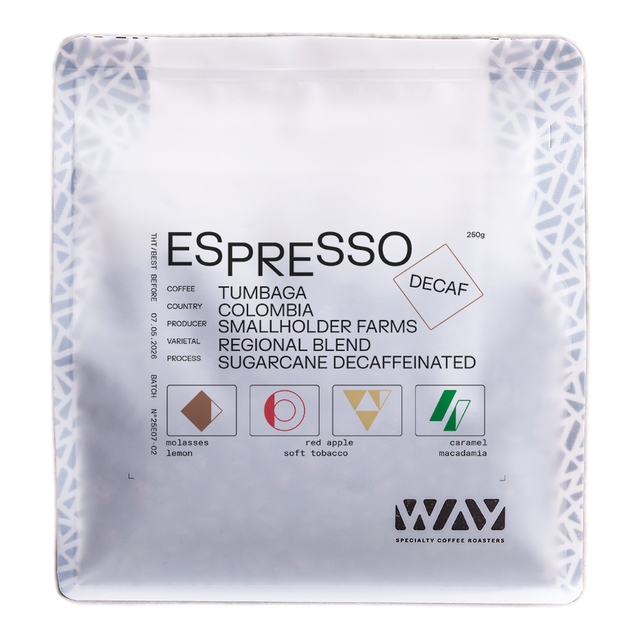 Colombia Tumbaga ESP Decaf, product image from the roaster