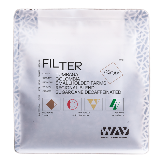 Colombia Tumbaga FIL Decaf, product image from the roaster