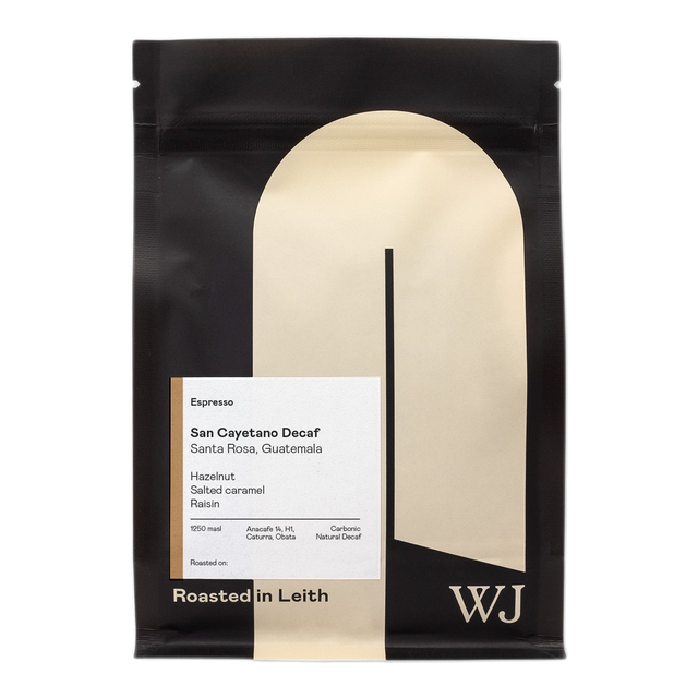 San Cayetano Carbonic Natural Decaf, Guatemala, product image from the roaster