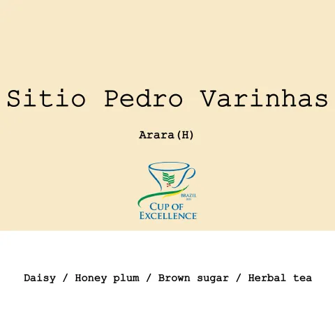 Brazil Sitio Pedro Varinhasa Arara Honey 2025 CoE Washed & Honey #4, product image from the roaster
