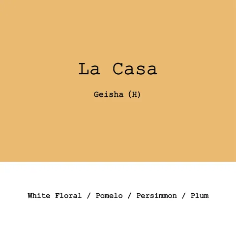 Honduras La Casa Geisha Honey, product image from the roaster