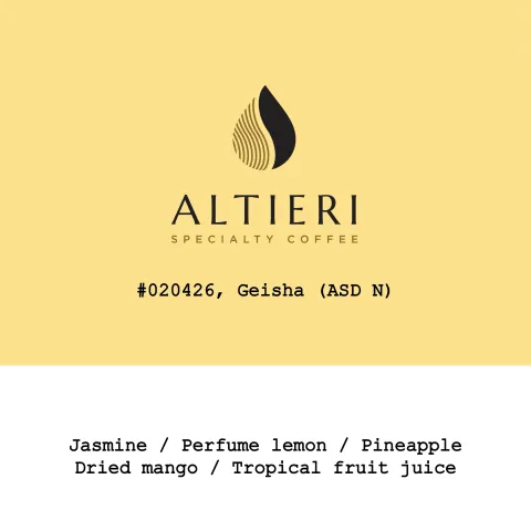 Panama Altieri- Mima Estate Gene Plot Geisha Anaerobic slow day natural #020426, product image from the roaster