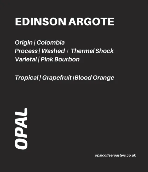 Edinson Argote Colombia, product image from the roaster