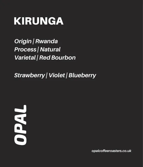 Kirunga Natural Rwanda, product image from the roaster